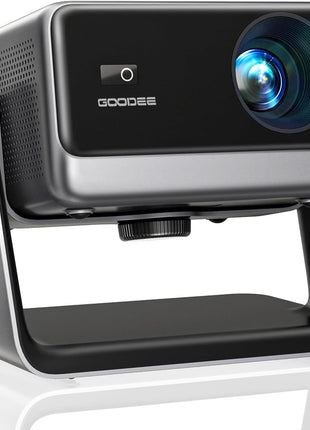 Goodee Viedo Projector With Wifi And Bluetooth, Smart Movie System/ Dolby Audio/ Auto Focus & Keystone Portable Projector, 4k Video Decode & 1080p Native For Home Theater / Outdoor