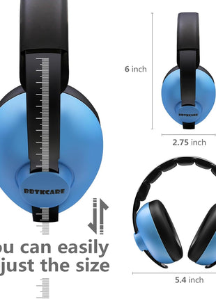 Baby Ear Protection Noise Cancelling Headphones for Babies for 3 Months to 3 Years (Blue)