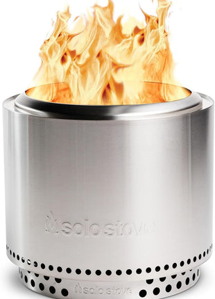 Solo Stove Bonfire with Stand 
•19.5 inch Smokeless Fire Pit, Removable Ash Pan 
•Portable Stainless Steel Wood Burning Outdoor Fireplace, Ideal for 4–6 People, 21.75 lbs