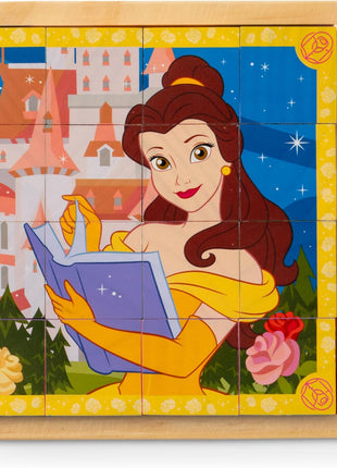 Melissa & Doug Disney Princess Wooden Toy Cube Puzzle Blocks for Boys and for Girls 3+ - FSC Certified