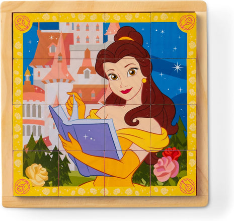 Melissa & Doug Disney Princess Wooden Toy Cube Puzzle Blocks for Boys and for Girls 3+ - FSC Certified