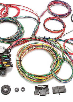 Painless Performance 10102 Classic Customizable Chassis Harness, Key in Dash, 21 Circuits