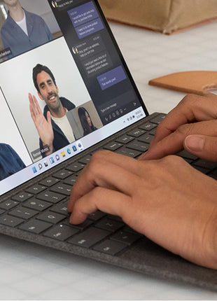 Microsoft Surface Pro Keyboard for Surface Pro Copilot+ (11th Edition), Pro 9 and 8 with Pen Storage, Alcantara Material, Dune