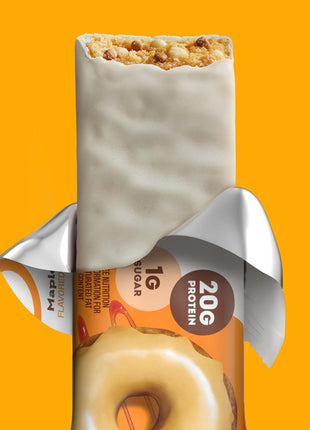 ONE Maple Glazed Doughnut Protein Bars, 20g Protein, Gluten Free, 12 ct | 20g Protein, 1g Sugar, Protein Snack for Breakfast, Workout and Travel, 12 Snack Bars with Whey Protein Isolate