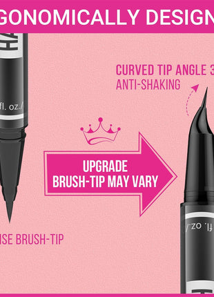iMethod Microblading Eyebrow Pen - Eyebrow Pencil Magical 2-in-1 Dual-Ended Eye Brow Pencils for Women with 4-Fork-Tip & Precise Brush-Tip Create Natural Hair-Like Brows, Last All-Day, Dark Brown