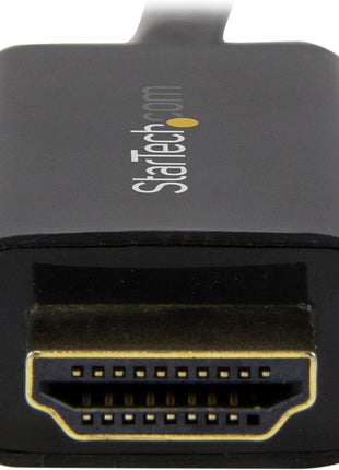 StarTech.com 6ft (2m) DisplayPort to HDMI Cable - 4K 30Hz - DisplayPort to HDMI Adapter Cable - DP 1.2 to HDMI Monitor Cable Converter - Latching DP Connector - Passive DP to HDMI Cord (DP2HDMM2MB)