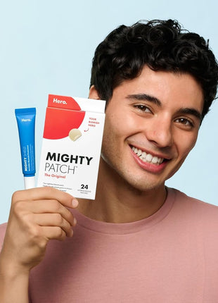 Mighty Patch Original Pimple Patch and Mighty Shield Liquid Patch Invisible Blemish Protectant Bundle (36 Patches, 10ml Liquid)