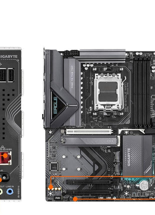 GIGABYTE X870 Eagle WIFI7 AMD AM5 LGA 1718 Motherboard, ATX, DDR5, 4X M.2, PCIe 5.0, USB4, WIFI7, 2.5GbE LAN, EZ-Latch, 5-Year Warranty