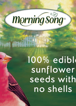 Morning Song Sunflower Hearts & Chips Wild Bird Food, No Mess Sunflower Seeds for Birds, 5.5-Pound Bag | No Mess Sunflower Seeds for Birds