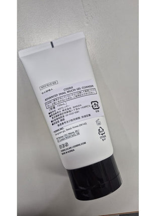 COSRX Snail Mutin Gel Cleanser, 5.1 fl oz (150 ml), Snail Cleanser, Cleanser, Face Wash, Foam Cleanser, Worried Skin, Dry Skin, Hydration, Moisturizing, Makeup Removal, Basic Cosmetics, Korean Cosmetics, Korean Skin Care