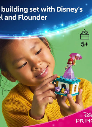 LEGO Disney Princess Twirling Ariel Toy - Building Set for Kids, Girls and Boys, Ages 5+ - Little Mermaid Toy for Fans of Movie - Ariel Doll Gift Idea for Birthdays - 43259