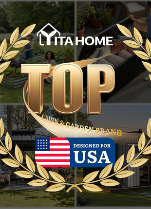 YITAHOME 31 Gallon Outdoor Storage Box, Resin Deck Box and Waterproof Package Delivery Box for Gardening Tools, Pool Supplies, Patio Furniture, Lockable, Black