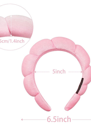 Ayesha Spa Headband for Washing Face Makeup Skincare Soft Sponge Hair band