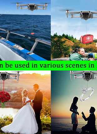 Universally Drone Airdrop System Release Device Payload Delivery Transport Drop, for DJI Mini5 Pro/Mini4/Mini3/Mini2/Air3/Air2/Air2S/Mavic4/Mavic3/ Mavic Series Drone Accessories (Airdropper Device)