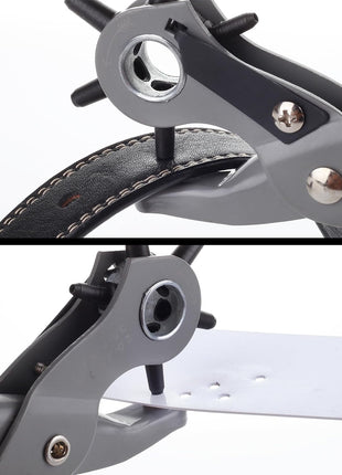 UNCO- Leather Hole Punch Tool, Multi Hole Sizes for Belts and Leather