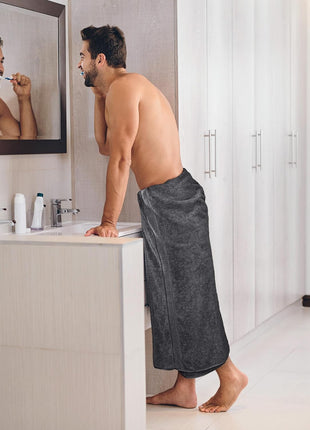 Utopia Towels Jumbo Bath Sheets, 2 Pack, 35x70 in, 600 GSM Cotton, Grey | Extra Large Ring Spun Cotton Bath Sheets - Soft, Plush, Quick-Drying, Highly Absorbent, Great for Everyday Use