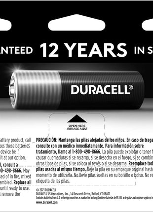 Duracell Coppertop AAA Batteries, 24 Count, 12-Year Shelf Life