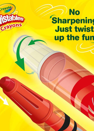 Crayola Twistables Crayons for Kids (24ct) Cute School Supplies for Toddlers, Preschool, Kindergarten, Elementary, Gifts for Boys & Girls, Ages 3, 4, 5
