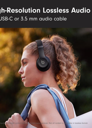 Beats Solo 4 - Wireless On-Ear Bluetooth Headphones, Up to 50-Hour Battery Life, Ultra-Lightweight Comfort, Powerful and Balanced Sound, Apple & Android Compatible - Matte Black