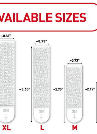 Command 20 Lb XL Heavyweight Picture Hanging Strips, Damage Free Hanging Picture Hangers, Heavy Duty Wall Hanging Strips for Living Spaces, 8 White Adhesive Strip Pairs