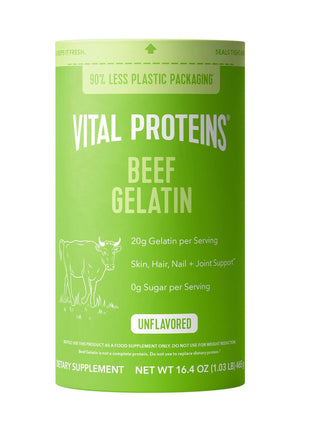 Vital Proteins Beef Gelatin Powder - Grass-Fed 16.4 oz | Grass-Fed Beef Gelatin, Supports Culinary & Baking Applications, Unflavored, 23 Servings