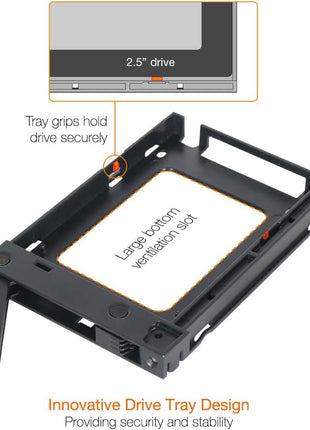 ICY DOCK 2 Bay 2.5 SAS/SATA HDD/SSD Mobile Rack for External 3.5" Bay | ExpressCage MB742SP-B
