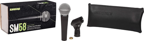 Shure SM58 Pro xLR Dynamic Microphone   Professional Studio & Live Performance Cardioid Mic for Vocals, Podcasting, and Recording (SM58 LC)