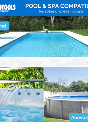 HYDROTOOLS BY SWIMLINE 8725 Large Capacity Pool & Spa Chemical Dispenser | Compatible With Bromine & Chlorine Supports 1-3'' Tablets | Adjustable Control Ring For Customizable Flow Rate