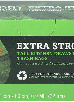 Seventh Generation Drawstring Kitchen Trash Bags 13 gal, 20 Bags