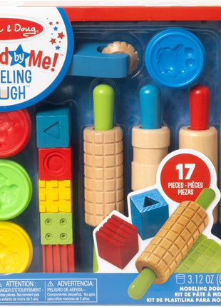 Melissa & Doug Shape, Model, and Mold Clay Activity Set - 4 Tubs of Modeling Dough and Tools