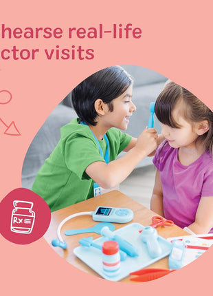 Melissa & Doug Get Well Doctor Kit, 25-Piece Toddler Doctor Play Set, Realistic Pretend Play Toys & Accessories, Preschool Toys for Girls & Boys Ages 3+