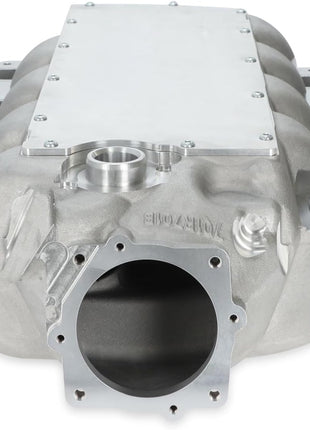 Holley Intake Manifold, Low-Profile, 92 mm Throttle Body Flange, Multi Port, Aluminum, Natural, Each
