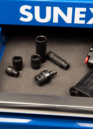 SUNEX TOOLS 3301, 3/8 Inch Drive, Universal Impact Joint, Cr-Mo Alloy Steel, Cr-Mo Steel, Radius Corner Design, Flexible, Meets ANSI Standards