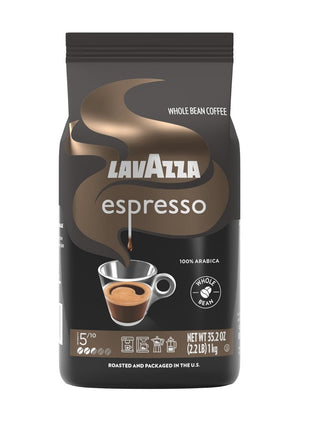 Lavazza Espresso Whole Bean Coffee, Medium Roast, 100% Arabica, 2.2 lb Bag