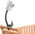 Baby Monitor Mount, Universal Baby Monitor Stand Flexible Gooseneck Arm Super Crab Clamp Camera Crib Mount for Infant Optics DXR 8 DXR-8 Pro, Nanit Pro Smart Flex Stand and Most Baby Monitors