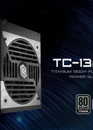 ASROCK TC-1300T 1300 WATT 80 Plus Titanium ATX Fully Modular Power Supply - ATX 3.1 Compatible