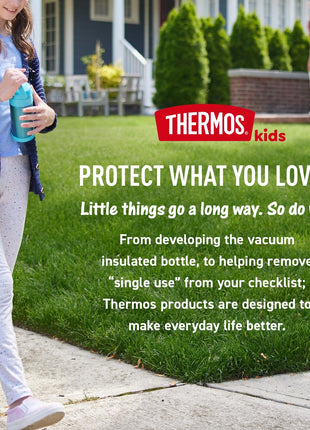 THERMOS FUNTAINER Water Bottle with Straw, 12oz, Spider-Man | Kids Stainless Steel Insulated Water Bottle, Keeps Drinks Cold Longer for School & Play, BPA-Free