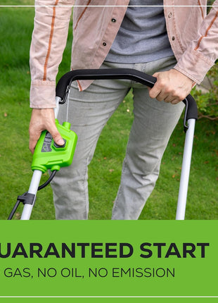 Greenworks 40V 16" (Push) Cordless Lawn Mower, 4.0Ah Battery (1/3 Acre, Push Button Start, Compatible with 75+ Tools)
