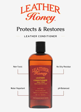 Leather Honey Leather Conditioner, Since 1968. for All Leather Items Including Auto, Furniture, Shoes, Purses and Tack. Non-Toxic and Made in the USA / 8 Fl Oz (Pack of 1)
