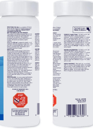 HTH Spa 86134 Clear Chlorinating Sanitizer, Spa & Hot Tub Chemical Controls Bacteria and Algae, 2.25 lbs