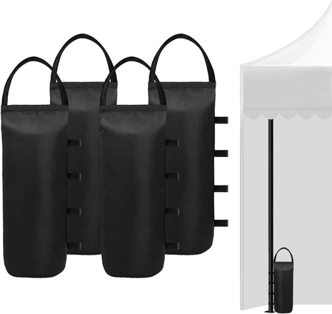 112 LBS Canopy Weights Sand Bags for Canopy Outdoor Advertising Tent Sunshade Fixed Windproof Pop up Tent(No Sand) 4-Pack Package May Vary