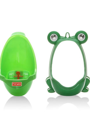 Foryee Cute Frog Potty Training Urinal for Boys with Funny Aiming Target - Blackish Green