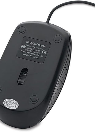 Verbatim Corded Optical Mouse - Black