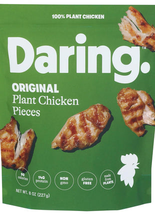 Daring Foods, Frozen, Original Plant Based Chicken Pieces, 8 Ounce