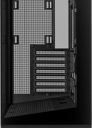 ASUS A31 Black ATX Mid-Tower Gaming Case, Dual Tempered Glass, Frameless, BTF Hidden Connectors, 360 AIO Support, Angled Base, ARGB, Optimized Airflow, Seamless Cable Management, 2 Year Warranty