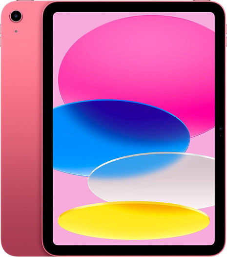 Apple iPad (10th Generation): with A14 Bionic chip, 10.9-inch Liquid Retina Display, 256GB, Wi-Fi 6, 12MP front/12MP Back Camera, Touch ID, All-Day Battery Life – Pink