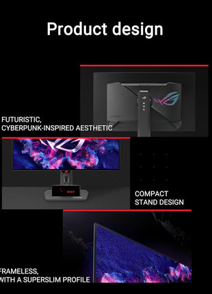 ASUS ROG XG27AQDMG 27 Inch 1440p 240Hz Glossy OLED Gaming Monitor | Custom Heatsink, Anti-Flicker, Uniform Brightness, 0.03ms, G-SYNC Compatible, 99% DCI-P3, for PS5 and Xbox