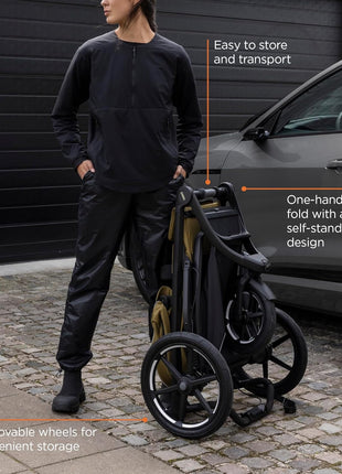 Thule Urban Glide 3 Single Child All-Terrain Stroller, Full-Suspension System, Air-Filled Tires, Upright seat with Adjustable Recline and Built-in legrest