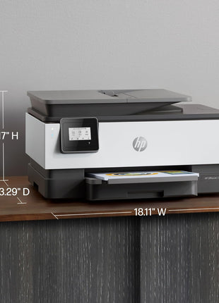 HP OfficeJet 8015e Wireless Color All-in-One Printer, 6 Month Instant Ink Trial Included