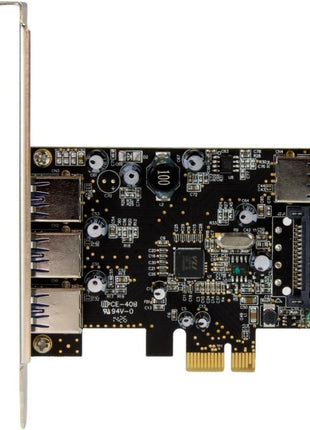 StarTech. com Com 4 Port PCI Express USB 3.0 Card 3 External and 1 Internal – Standard and low-profile PEXUSB3S42 [parallel import goods]